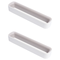Ribinghomdite Hom Jeopchaksik Seulripeo Geol Stand , White , 2 Pack (리빙홈디테일 홈 접착식 슬리퍼 걸이 거치대, 화이트, 2개)