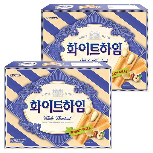 Chyokohaim Keuraun White Heim , 284 g, 2 Pack (쵸코하임 크라운)