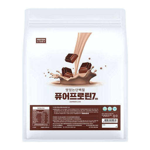 Peutinseutori Tasty Protein Pyueopeutin 7 3 kg Chocolat Choko , 1 Pack (프틴스토리 퓨어프틴 초코)