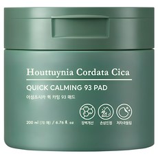 Tonimori Eoseongchosika Kwik Kaming Toner Paedeu 200 ml, 70 Pack , 1 Pack (토니모리 어성초시카 퀵 카밍 토너 패드 200ml, 70개입, 1개)