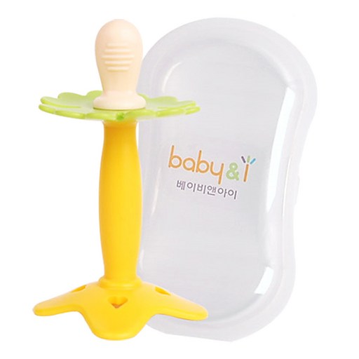 Baby & I Nori Pack Silrikon Chibalgi , Chibalgi + Keseu , Yelu , 1 Pack (노리 실리콘 치발기 케스 옐우)