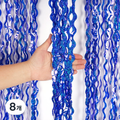 Patijjang Wave Hol g Pati Keoteun Sheets Sik Packets Tojon Pear Gyeong , Wave Patikeoteun ( Hol g Blue ), 8 Pack (파티짱 웨이브 홀로그램 파티 커튼 장식 포토존 배경, 웨이브 파티커튼 (홀로그램 블루), 8개)