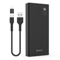 Speedy Seulrimpit PD 20 W Gosok Charging Bojo Pear Teori 20000 mAh + USB-C 20 W Cable Set , SPE-B 2 PA 20 DPQ, Black (스피디 슬림핏 PD 20W 고속충전 보조배터리 20000mAh + C타입 20W 케이블 세트, SPE-B2PA20DPQ, 블랙)