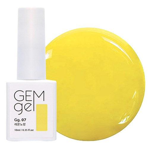 Abit Ateu Jemjel Keolreo Jel , 07 Remonnorang , 10 ml, 1 Pack (아빛 아트 젬젤 컬러 젤 레몬노랑)