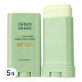 Green Geuraseu Sika Kaming Peureswi Seon Stick SPF+50+ PA++++, 5 Pack , 24 g (그라스 시카 카밍 프레쉬 선)