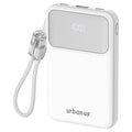 Eobaneoseu PD 22.5 W Gosok 3 Packets Teu Chogyeongryang Bojo Pear Teori 10000 mAh + Bilteuin C to C Cable Set , White , UB-PA 10 ST 23 W (어반어스 PD 22.5W 고속 3포트 초경량 보조배터리 10000mAh + 빌트인 C to C 케이블 세트, 화이트, UB-PA10ST23W)