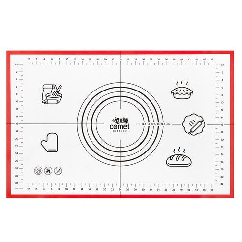 Comet Kichin Silrikon Beking Jakeop Sheets Teu , 1 Pack (코멧 키친 실리콘 베이킹 작업매트, 1개)