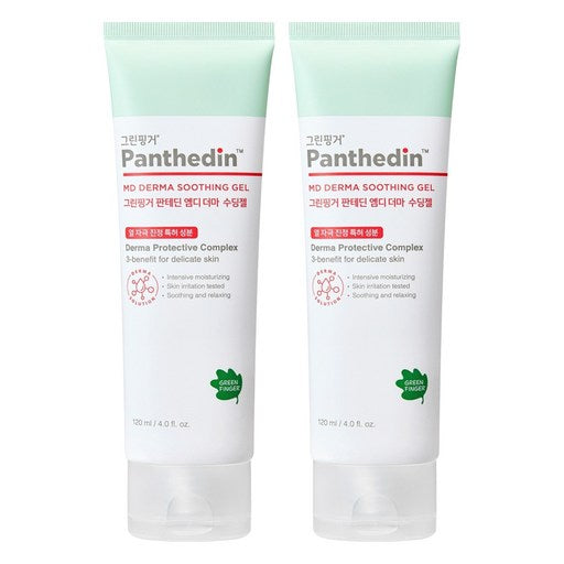 Green Pinggeo Pantedin Emdi Deoma Sudingjel , 120 ml, 2 Pack (핑거 판테딘 엠디 더마 수딩젤)