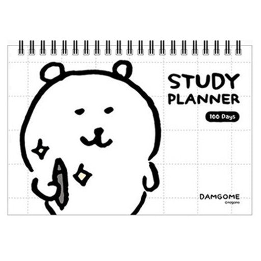 Peulraingwejeu 100 Seuteodi Peulraeneo , Damgom , 1 Pack (플라잉웨즈 스터디 플래너 담곰)