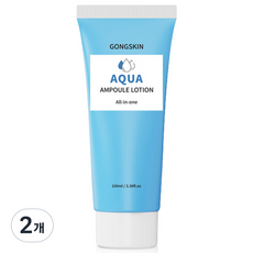 Gong Toner Aqua Ampoule All-in-One Lotion , 100 ml, 2 Pack (공스킨 아쿠아 앰플 올인원 로션, 100ml, 2개)