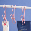 Ribinghomdite Color Whoo Keu Jipge , Yeon Pink , 10 Pack (리빙홈디테일 컬러 후크 집게, 연핑크, 10개)
