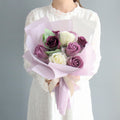 Mori & Johwa Maentik Binu Rose 10 Song Yongdonkkotdabal , Peopeul , 1 Pack (모리 조화 맨틱 비누 송 용돈꽃다발 퍼플)