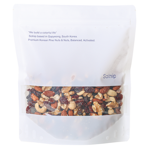Solnip Berry Berry Deumppuk Mikseuneoteu , 450 g, 1 Pack (솔닙 베리베리 듬뿍 믹스너트, 450g, 1개)