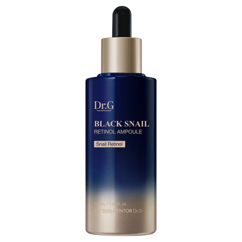 Dr.G Black Snail Retinol Ampoule , 50 ml, 1 Pack (닥터지 블랙 스네일 레티놀 앰플, 50ml, 1개)