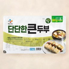 Haengbokkong Firm Big Tofu , 800 g, 1 Pack (행복한콩 단단한 큰두부, 800g, 1개)