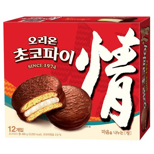 Orion Choco Pie Jeong , 468 g, 1 Pack (정)