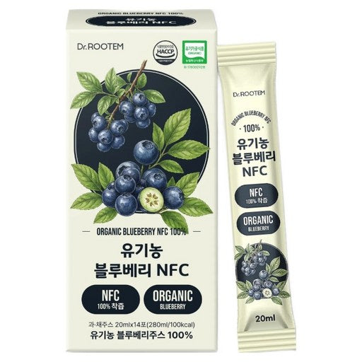 Dakteorutem Organic Blueberry NFC Chakjeup 100 14 p, 280 ml, 1 Pack (닥터루템 착즙)