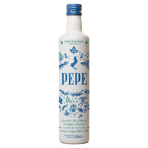 Pepe Naengapchak Extra Beojin Olribeu Oil , 500 ml, 1 Pack (페페 냉압착 엑스트라버진 올리브오일, 500ml, 1개)