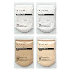 Yeonhwa Cheonyeon Pack Powder Brightening Set 4 Types Rice Powder Pack Jinju Powder Pack Yulpi Powder Pack Baek Bag Ryeong Powder Pack 4 Types , 1 Pack , 4 Pack Pack (연화 천연팩가루 미백세트 4종 쌀가루팩 진주가루팩 율피가루팩 백봉령가루팩 4종, 1개, 4개입)
