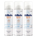 Gillette Toner Tek Swebing Foam , 245 g, 3 Pack (텍 쉐빙)