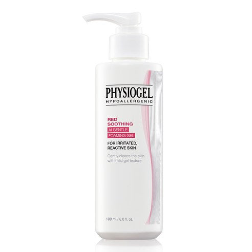 Sebum Ogel Red Soothing A Jenteul Packets Ming Cleansing Gel , 180 ml, 1 Pack (피지오겔 레드 수딩 에이아이 젠틀 포밍 클렌징 젤, 180ml, 1개)
