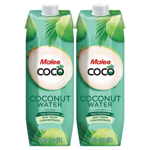 Malri Coconut Woteo , 1 L, 2 Pack (말리 워터)