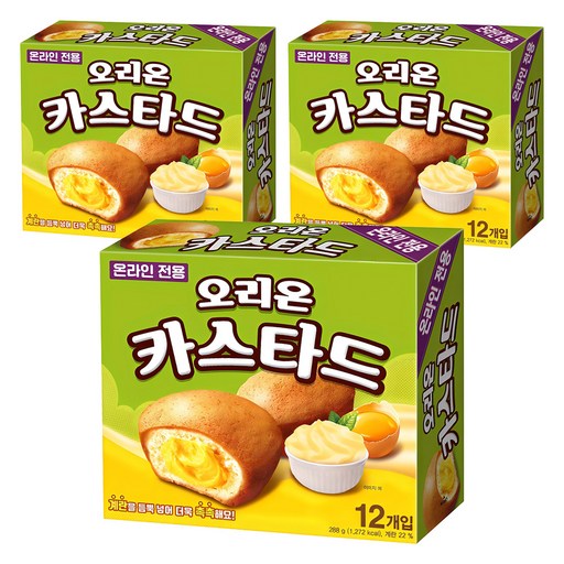 Orion Custard 12 Pack , 288 g, 3 Pack