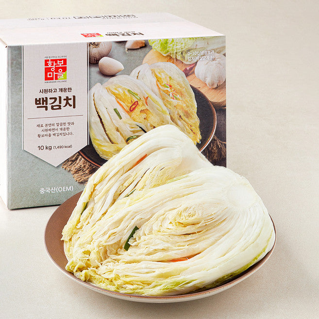 Hwangboma Baek Kimchi , 10 kg, 1 Pack (황보마 백)
