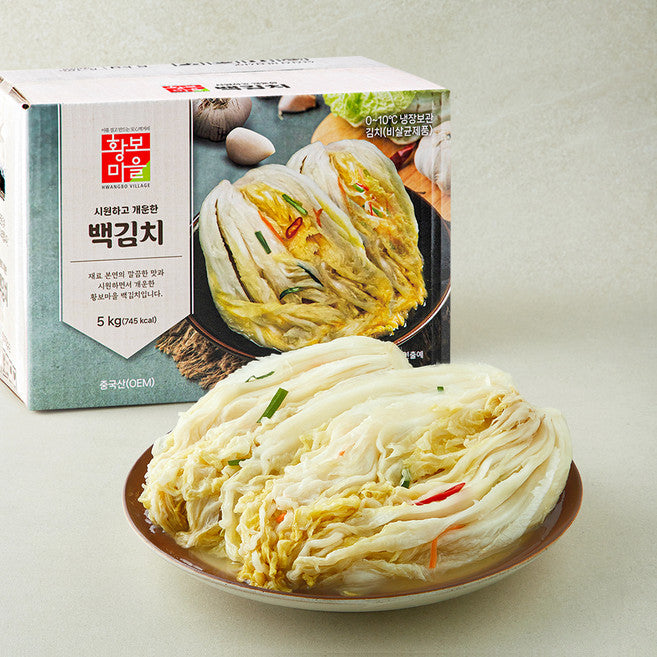 Hwangboma Baek Kimchi , 5 kg, 1 Pack (황보마 백)