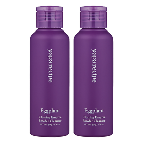 Papareseopi Ji Clear Ring Hyoso Powder Cleanser , 50 g, 2 Pack (파파레서피 가지 클리어링 효소 파우더 클렌저, 50g, 2개)