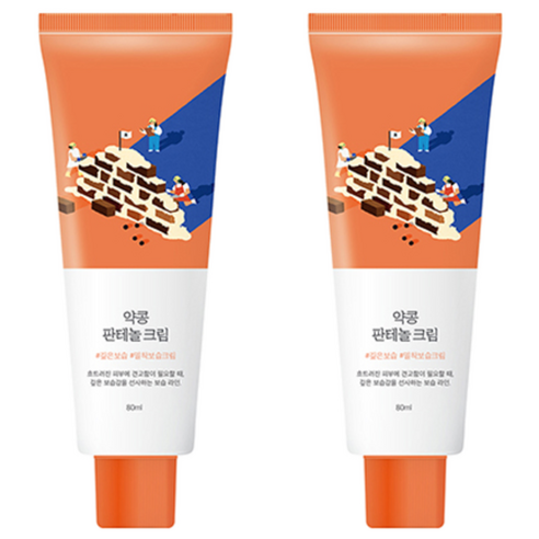 Round Lab Yakkong Panthenol Cream , 80 ml, 2 Pack (라운드랩 약콩 판테놀 크림, 80ml, 2개)