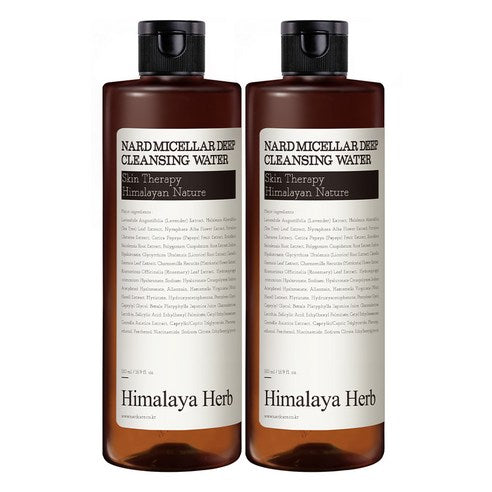Nadeu Miselra Deep Cleansing Woteo , 500 ml, 2 Pack (나드 미셀라 딥 클렌징 워터, 500ml, 2개)