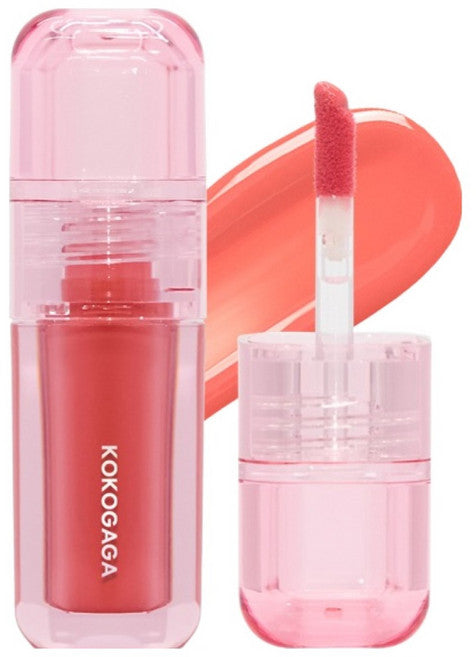 Koko Nyang Gel Ri Glow Lip Tint , Salgu Gel Ri , 1 Pack (코코 냥 리 살구)