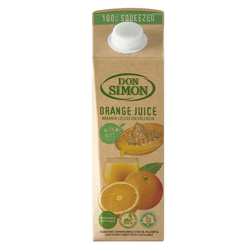 Donsimon Chakjeup Orange Juseu , 1 L, 1 Pack (돈시몬 착즙 주스)