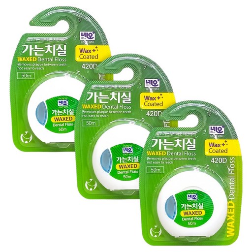 Omedikal Chisil Wax , 50 m, 1 Pack , 3 Pack (오메디칼 치실)