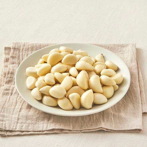 Domestic Organic Kkan Garlic , 200 g, 1 Pack (국내산 유기농 깐마늘, 200g, 1개)