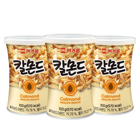 Meogeobon Kalmondeu Mikseuneot , 100 g, 3 Pack (머거본 칼몬드 믹스넛, 100g, 3개)