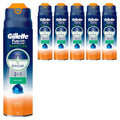 Gillette , 170 g, 6 Pack (퓨전 프글라드 센서티브 퓨어스 츠 쉐빙)