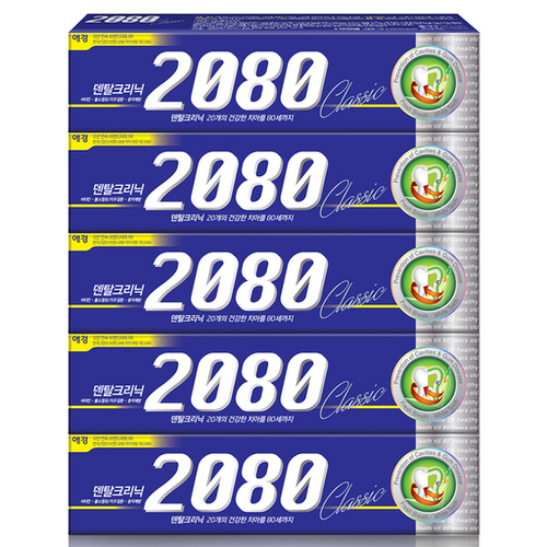 2080 Keulraesik Chiyak , 170 g, 1 Pack , 5 Pack (클래식 치약)