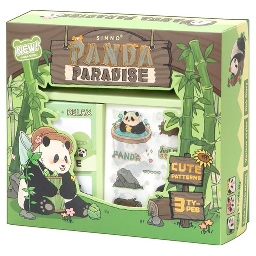 Seutikoni Kkumigi Box Daeori Kkumigi Set , Panda Paradaseu , 1 Set (스티코니 꾸미기 다어리 판다 파라다스)