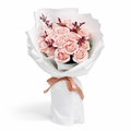 Rose Soap Bouquet Pink White 20