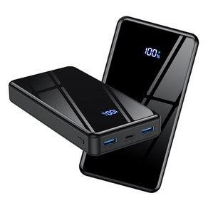 YINTO PD 22.5 W QC 3.0 Janryangpyosi Large Size Gosok Charging Bojo Pear Teori 30000 mAh, Black , JM 5 (YINTO PD 22.5W QC3.0 잔량표시 대용량 고속충전 보조배터리 30000mAh, 블랙, JM5)