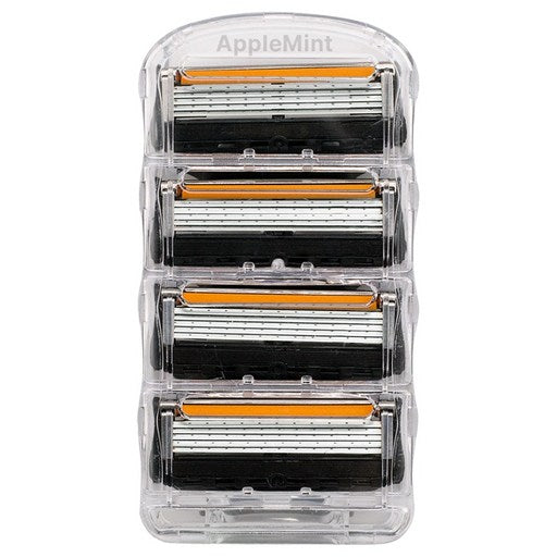 Aepeul Mint 5 Jung Noodles Nal Gillette Pyujeon Peugeulradeu Hohwan , 4 Pack , 1 Set (애플 중 날 퓨전 프글라드 호환)