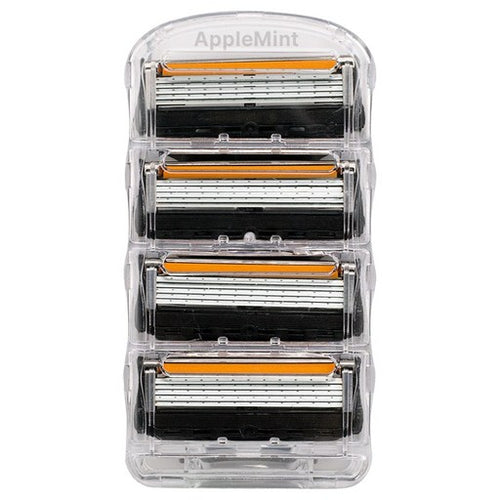 Aepeul Mint 5 Jung Noodles Nal Gillette Pyujeon Peugeulradeu Hohwan , 4 Pack , 1 Set (애플 중 날 퓨전 프글라드 호환)