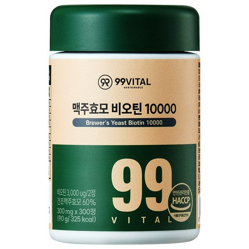 99 Batal MAC Juhyomo Biotin 10000, 1 Pack , 300 Jeong (바탈 주효모 정)