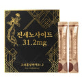 Jin Set Nosadeu 31.2 mg Korea Red Ginseng Noodles Yeok 31 Red Ginseng Stick , 50 Pack , 10 ml (진세노사이드 31.2mg 고려홍삼면역 31 홍삼스틱, 50개, 10ml)