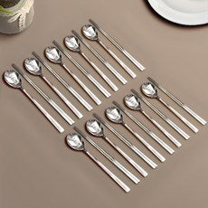 Wilribeu Domestic Stainless Noba Cutlery Set , Silver , Spoon (10 P) + Chopsticks (10 P), 1 Set (윌리브 국산 스텐 노바 수저세트, 실버, 숟가락(10P) + 젓가락(10P), 1세트)