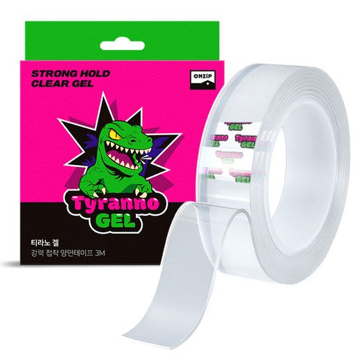 Tiranogel Dayong Cho Strong Silrikon Yang Noodles Tepeu 30 mm x 3 m Tumyeong , 1 Pack (티라노겔 다용 초 실리콘 양 테프 투명)