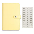 Rami Hyeongeum Baindeo Jipye Sunap Daeori + Chaelrinjiseutikeo , 1 Pack , Yellow (라미 현금 바인더 지폐 수납 다어리 챌린지스티커)