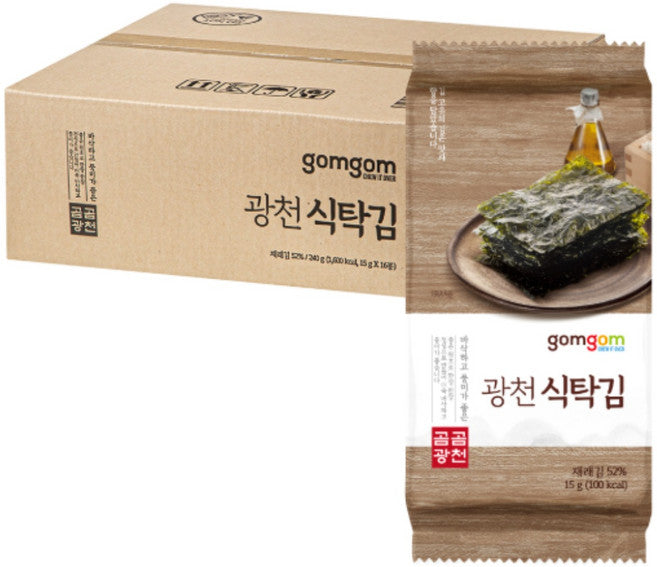 GuamPick Kwangcheon Siktakgim , 15 g, 16 Pack (식탁김)